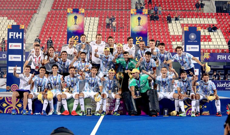 Argentina logró su segundo título mundial junior en la rama masculina. Foto: @ArgFieldHockey