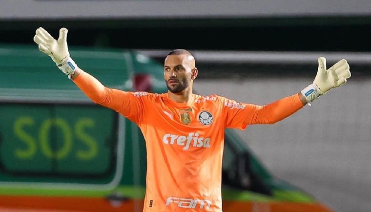 El arquero de Palmeiras palpitó el partido ante River por la Copa Libertadores. Foto: Instagram @weverton010