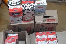 PDI secuestró la leche que era vendida de forma ilegal Foto: Seguridad
