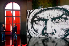 Imagen del evento de prensa en el que se confirmó que Netflix realizará El Eternauta. Foto: Fotografía: gentileza prensa Netflix