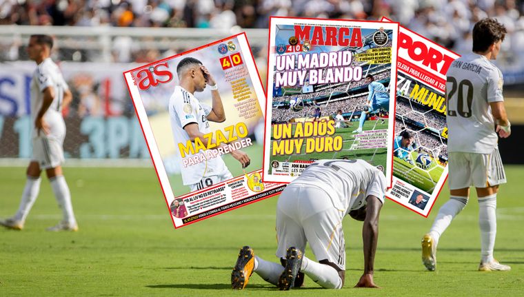 La prensa española no tuvio piedad con el Real Madrid.
