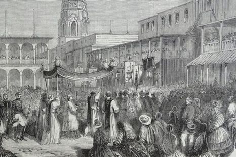 Lima temía perder importancia en la vida del país (grabado de la ciudad a fines de 1839). Foto: GETTY IMAGES Foto: GETTY IMAGES
