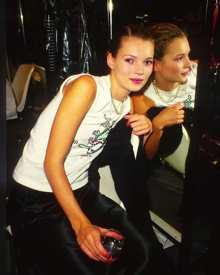 Kate Moss fue uno de los referentes del estilo grunge en los 90´s. Foto: Instagram.