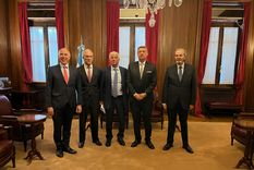 Mariano Cúneo Libarona se reunió con la Corte Suprema Foto: Prensa La Libertad Avanza