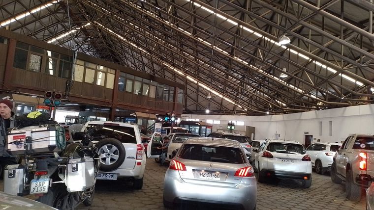 Así se veía la actividad y el movimiento en Horcones este sábado por la mañana Foto: Osvaldo Valle