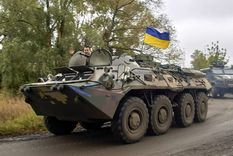 armamento armas tanques Los tanques siguen llegando a Ucrania. Foto: Efe.
