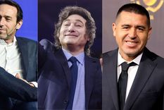 ¿Galperin, Milei o Riquelme? Qué personalidad genera más confianza en los argentinos según una encuesta. Foto: Diseño MDZ / Fotos de EFE y NA