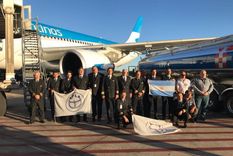 asi despedia el aeropuerto de mendoza al avion que viajo a china
