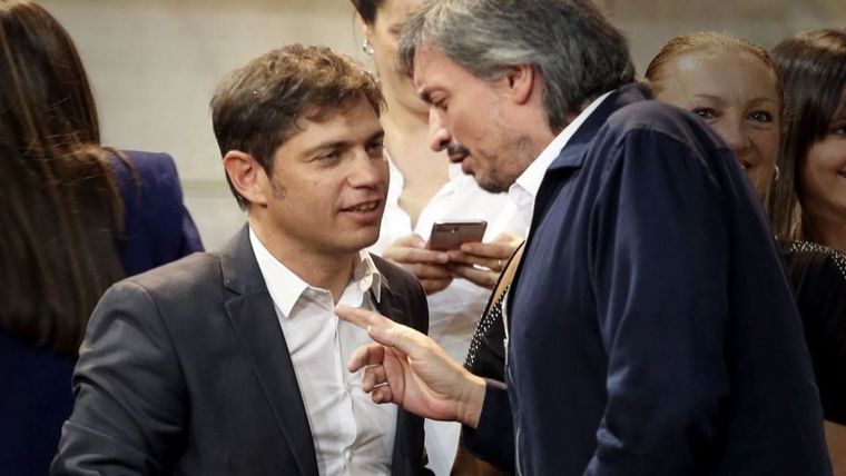 Máximo Kirchner y Axel Kicillof, totalmente distanciados.