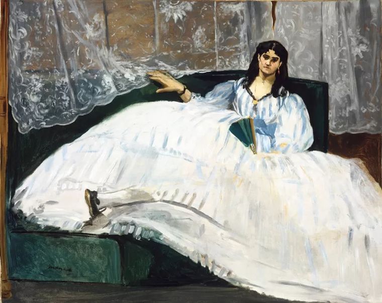 Mujer con abanico, 1862. Artista: Édouard Manet. Foto: GETTY IMAGES
