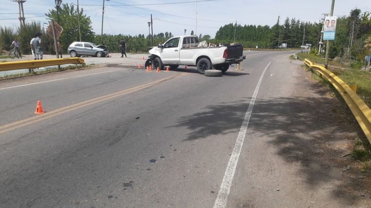 Tunuyán: una camioneta y un auto colisionaron de frente Foto: Ministerio de Seguridad