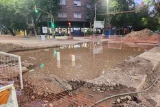 Las obras en la calle San Juan han provocado caos en el tránsito Foto: X @UlpianoSuarez