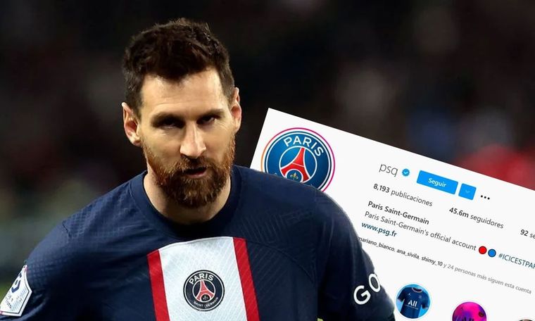 Al astro argentino dejó de seguir a PSG.