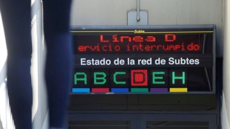 Tras el incidente, la línea D de subte se encuentra con servicio limitado.