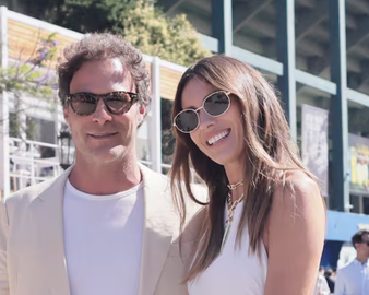 La pareja se reencontró y la modelo enfrentó a la prensa.