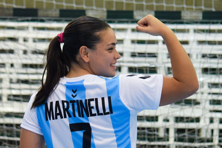 Luciana Martinelli jugará el mundial con el seleccionado argentino junior. Foto: CAH