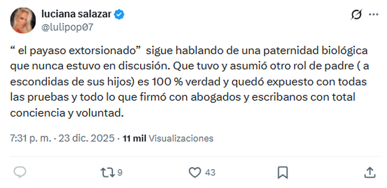 Luciana Salazar furiosa. Luciana Salazar furiosa. 
