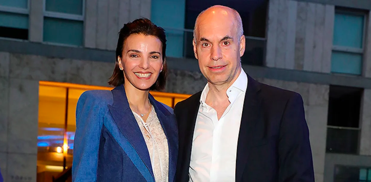 Bárbara Diez y Horacio Rodríguez Larreta.