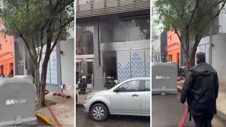 Imágenes del incendio. / X