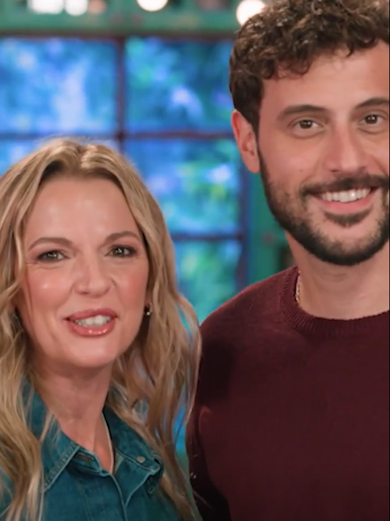 Diego Leuco junto a Carina Zampini en La Peña de Morfi. Diego Leuco junto a Carina Zampini en La Peña de Morfi.