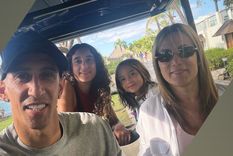 Las vacaciones familiares de Ángel Di María junto a otro futbolista de Central. Las vacaciones familiares de Ángel Di María junto a otro futbolista de Central.