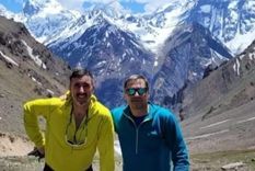 Sergio Berardo y Raúl Espir, dos de los tres andinistas que murieron intentando hacer cumbre en el Cerro Marmolejo. Foto: Facebook