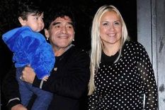 Dieguito Fernando, Diego Maradona y Verónica Ojeda