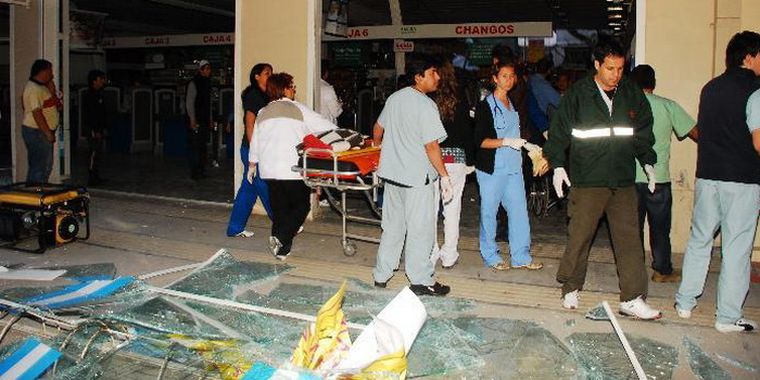 Tragedia Supermercado Cooperativa Obrera. Foto: Publicado en diario Río Negro