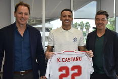 Brito, Castaño y Gallardo, solo dos días atrás. Foto: River Plate Brito, Castaño y Gallardo, solo dos días atrás. Foto: River Plate