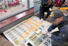 Drogas y dinero en efectivo fueron incautados en los operativos Foto: Policía Federal Argentina