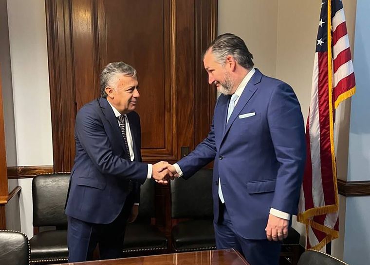 Alfredo Cornejo y Ted Cruz Foto: Twitter @AlfredoCornejo