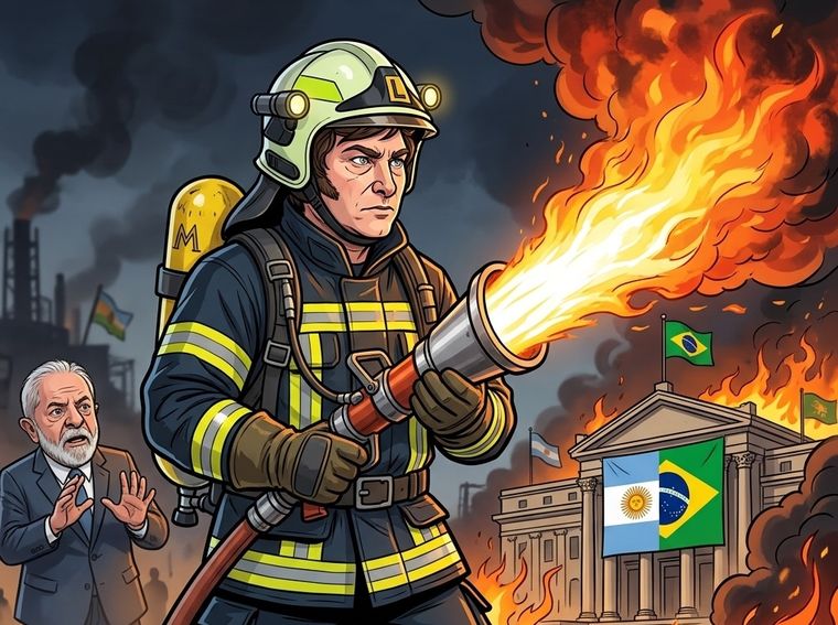 Milei y el fuego con Brasil. De la serie de los chistes que nos salen caros.