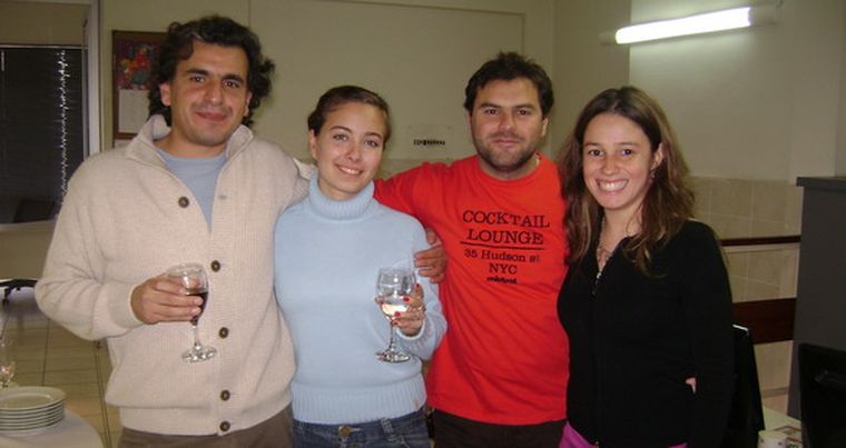 Juan Carlos Albornoz, Florencia Manzur, Jorge Hirschbrand y Marianita Álvarez brindaron por el primer aniversario. Foto: MDZ