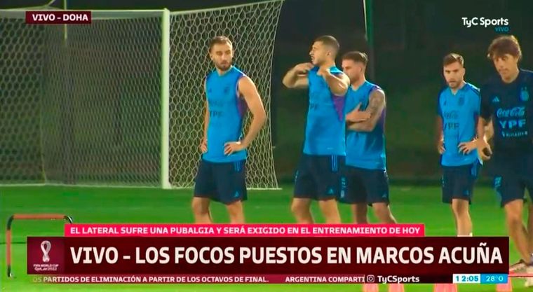 El entrenamiento de la Selección contó con siete ausentes de peso desde el inicio.