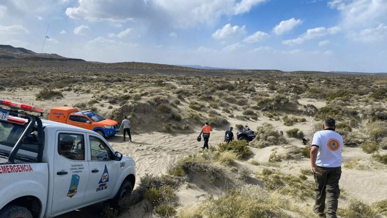 Se desplegó un intenso operativo en la zona donde desaparecieron los jubilados.