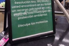 Hipérmercado alerta a sus clientes por el pago adicional de una tasa municipal Foto: X de Manuel Adorni
