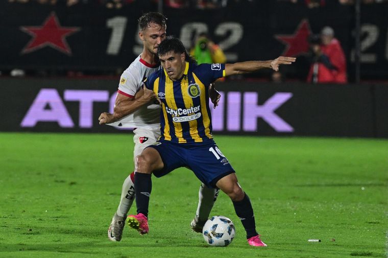 La broma de una hincha de River a Ignacio Malcorra y la picante respuesta del jugador de Central. Foto: Télam