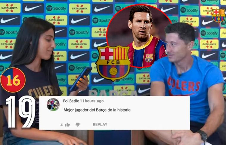¿Qué hizo Lewandowski? ¿Lo ninguneó a Messi?