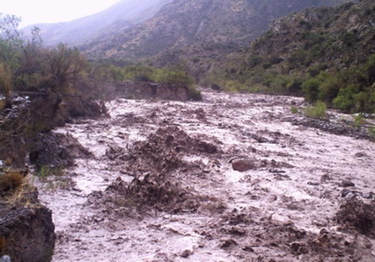 Así bajó el agua en la zona de El Challao, en Las Heras.
