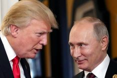 Donald Trump y Vladimir Putin vuelven a distanciarse. Foto: Efe.