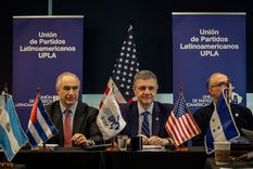 El jefe de Gobierno porteño Jorge Macri en la Unión de Patidos Latinoamericanos (UPLA).