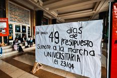 Protesta de las universidades Foto: EFE