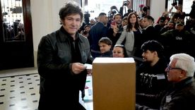Javier Milei en la última elección porteña Javier Milei en la última elección porteña