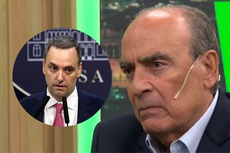 Guillermo Francos y su sucesor Manuel Adorni.