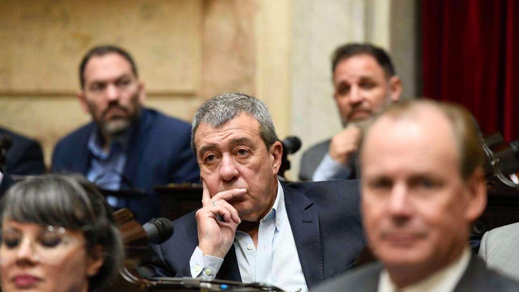 Adolfo Bermejo en el recinto de la Cámara de Diputados. Foto: X @DiputadosAR