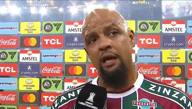 Felipe Melo celebró su tercera Libertadores. Foto: Captura