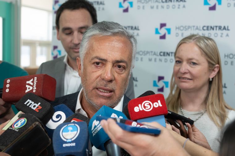 El gobernador Alfredo Cornejo.