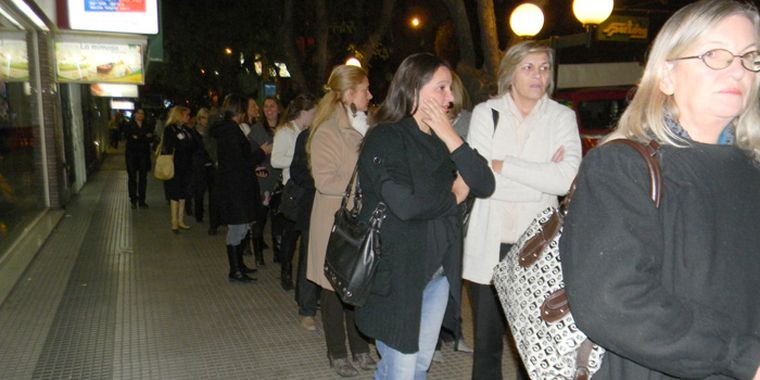 La gente acompañó a Pilar Sordo Foto: Cecilia Cannizzo/Mediamza.com