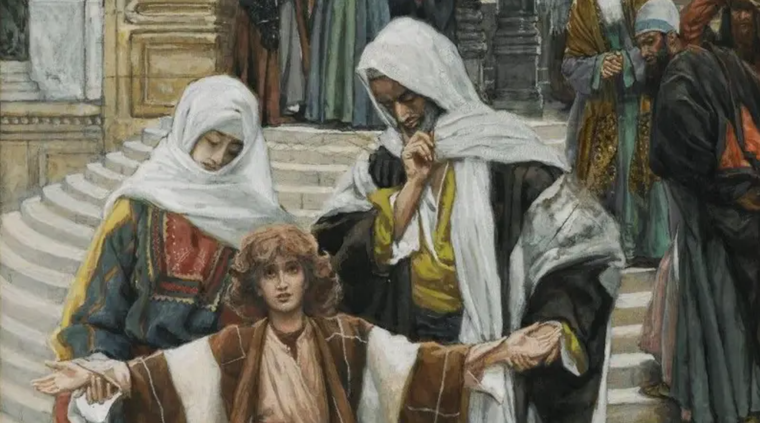 Obra de 1850 de James Tissot que representa a Jesús a los 12 años. Foto: Dominio público.
