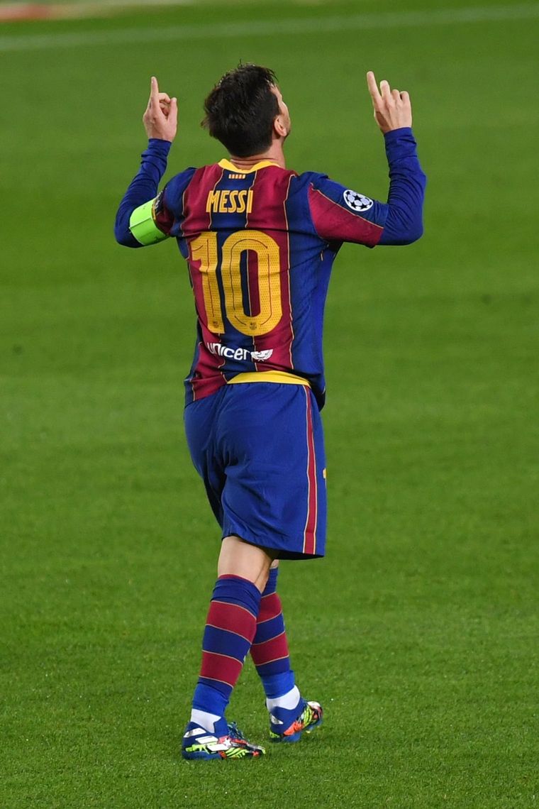 Lionel Messi en el Barcelona.
